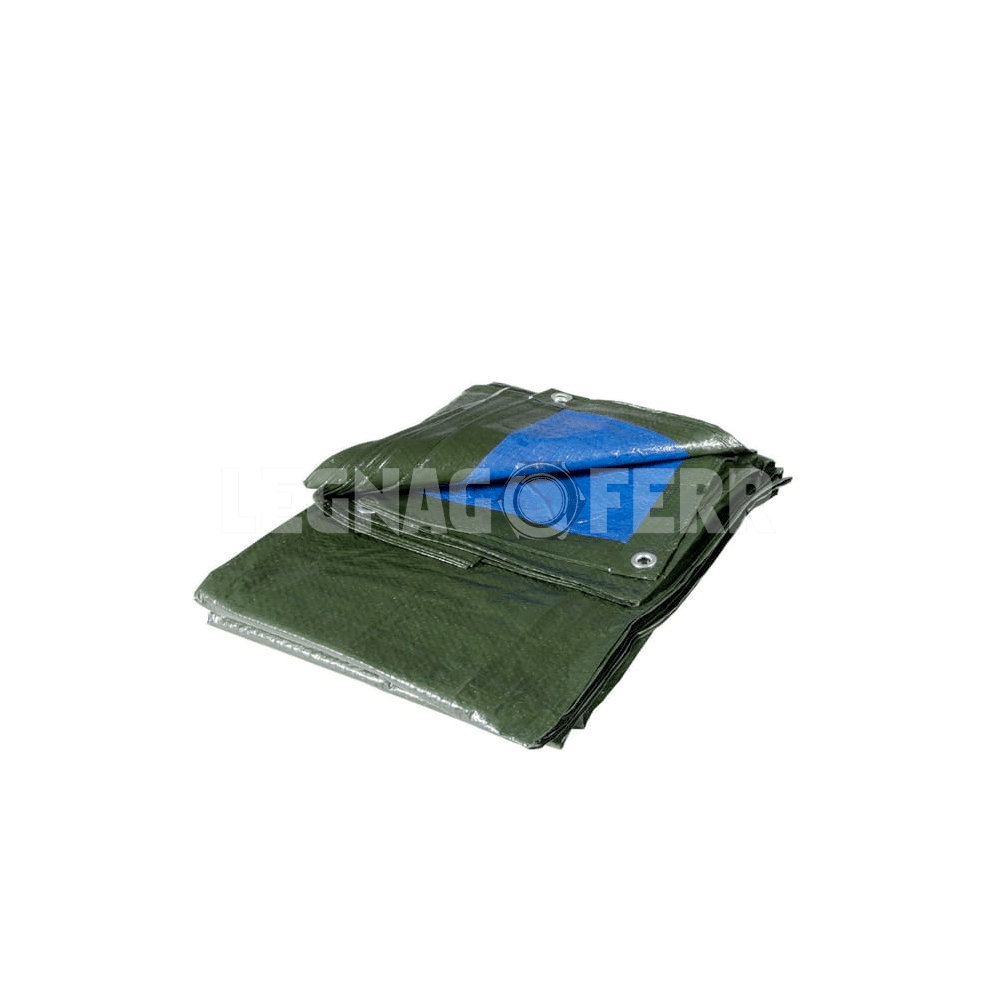 Telo Protettivo in Polietilene Occhiellato Verde 1 telo occhiellato legnagoferr