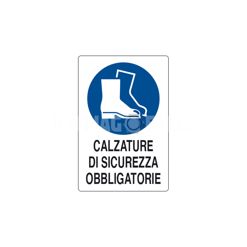 Cartello Calzature di Sicurezza Obbligatorie D&B Verona 1 cartello calzature di sicurezza legnagoferr