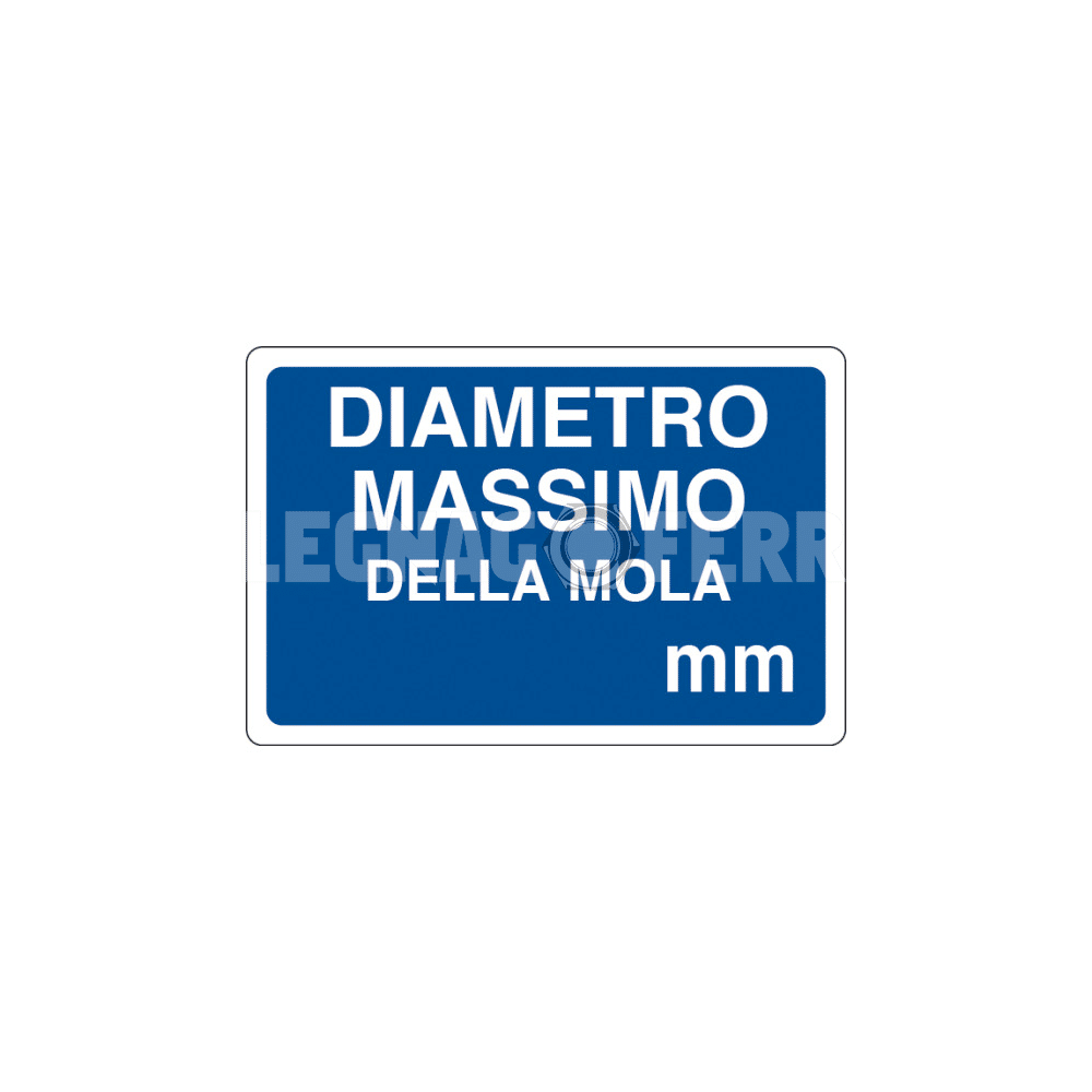 Cartello Diametro Massimo Della Mola mm D&B Verona 1 cartello diametro massimo legnagoferr