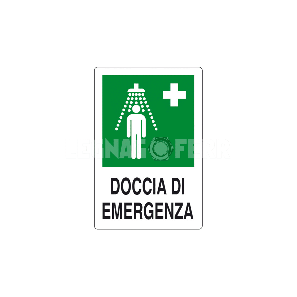 Cartello Doccia di Emergenza D&B Verona 1 cartello doccia di emergenza legnagoferr