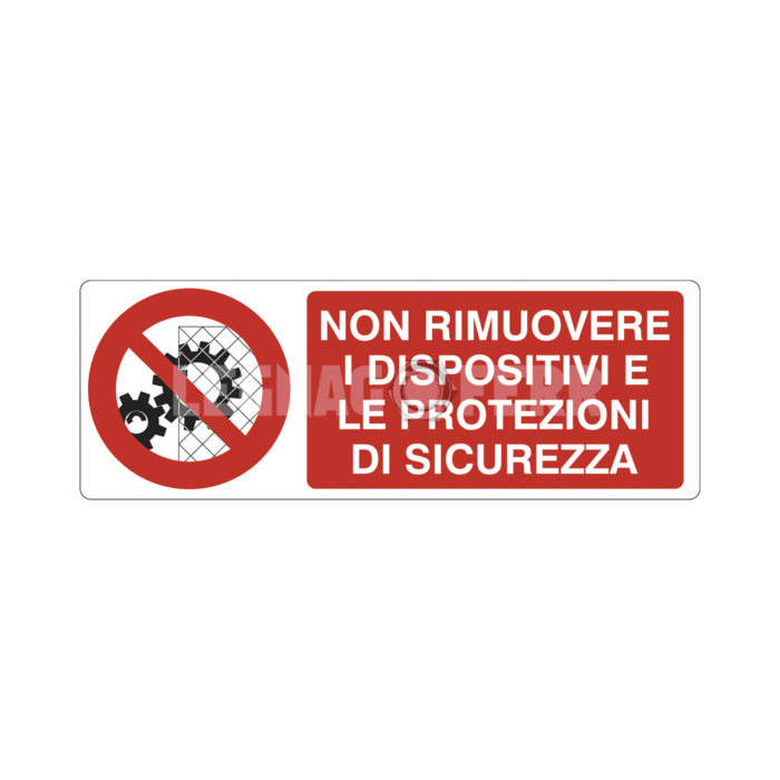 cartello non rimuovere legnagoferr