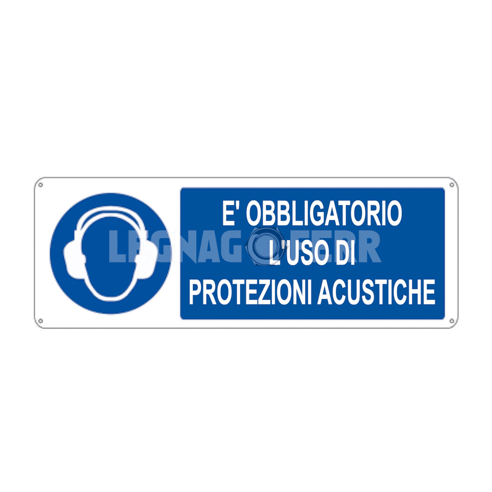 Cartello È Obbligatorio l’uso di Protezioni Acustiche D&B Verona 1 cartello obbligatorio legnagoferr