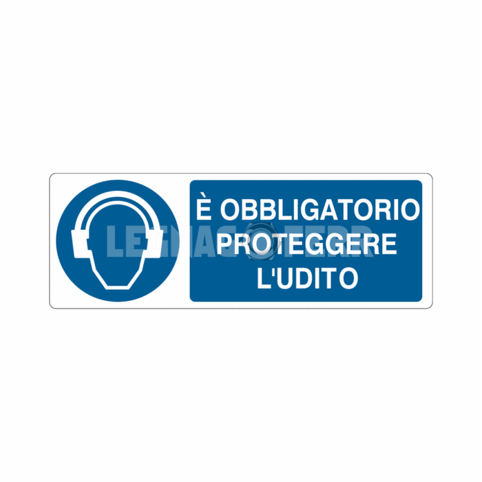 cartello obbligatorio proteggere legnagoferr