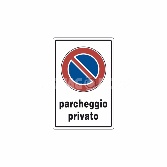 cartello parcheggio privato legnagoferr