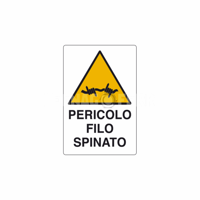 cartello pericolo filo legnagoferr