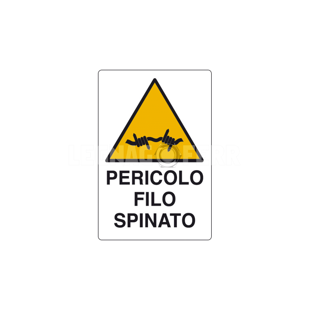 Cartello Pericolo Filo Spinato D&B Verona 1 cartello pericolo filo legnagoferr