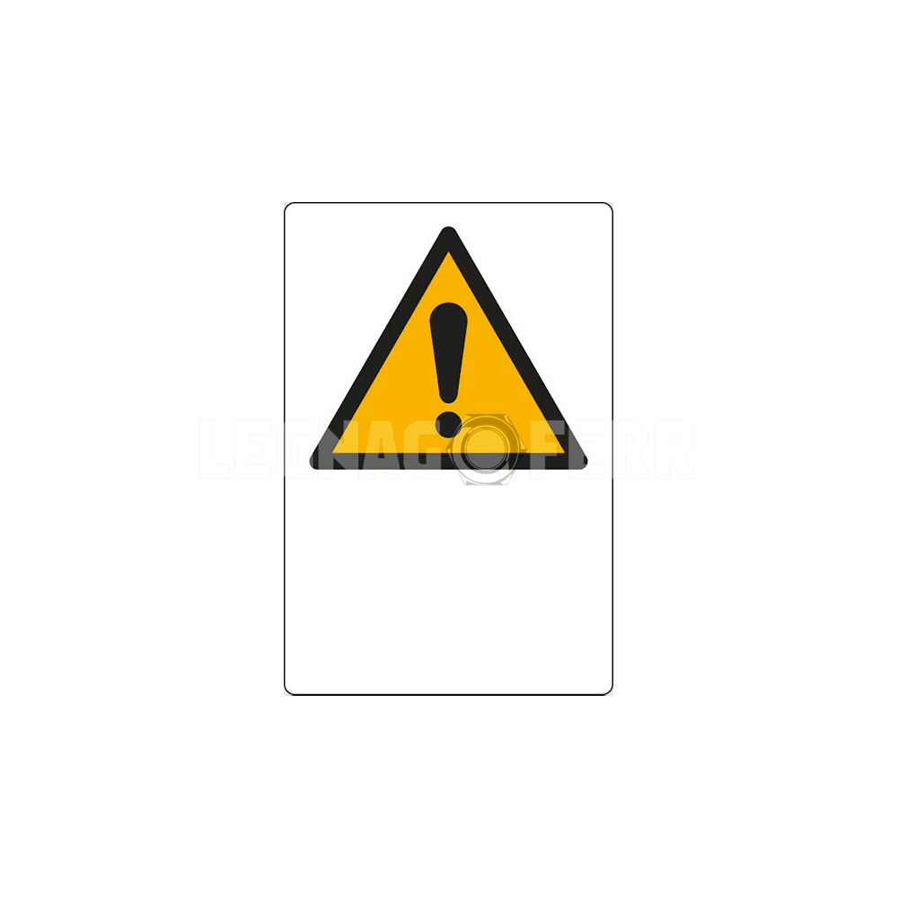 Cartello Pericolo Generico con Spazio Scrivibile D&B Verona 1 cartello pericolo generico legnagoferr