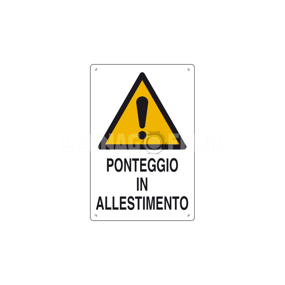 Cartello Ponteggio in Allestimento D&B Verona 1 cartello ponteggio legnagoferr