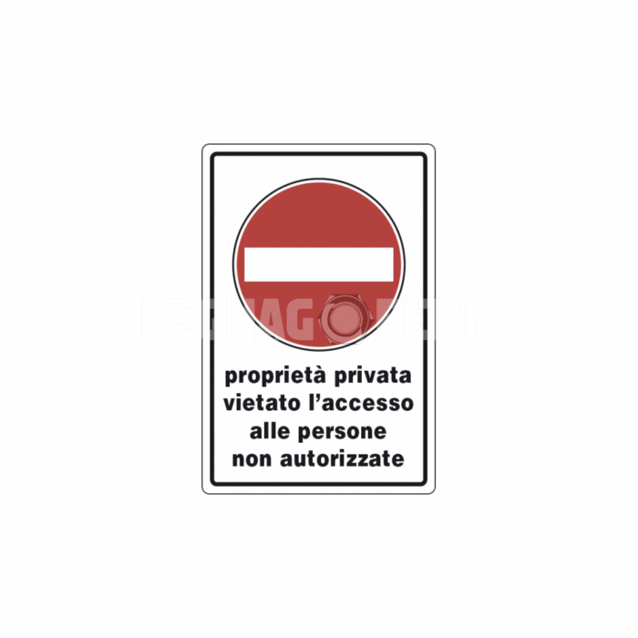 cartello proprieta privata legnagoferr