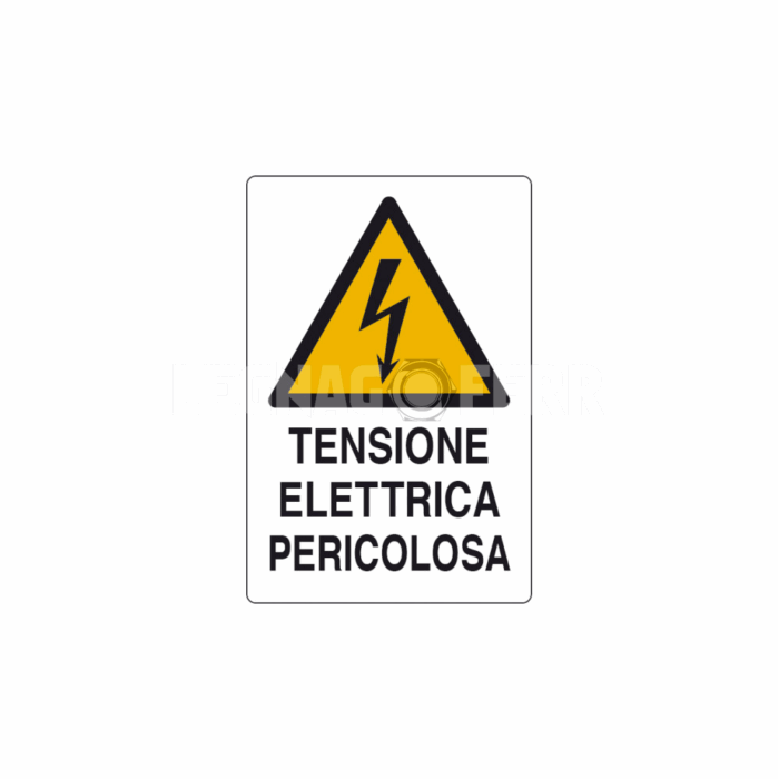 cartello tensione elettrica legnagoferr