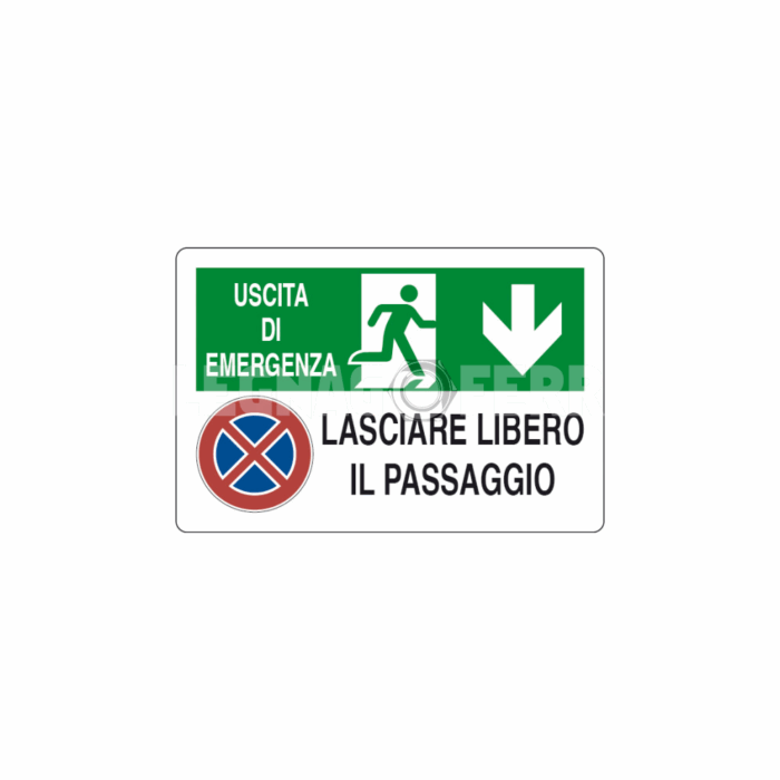 cartello uscita di emergenza legnagoferr