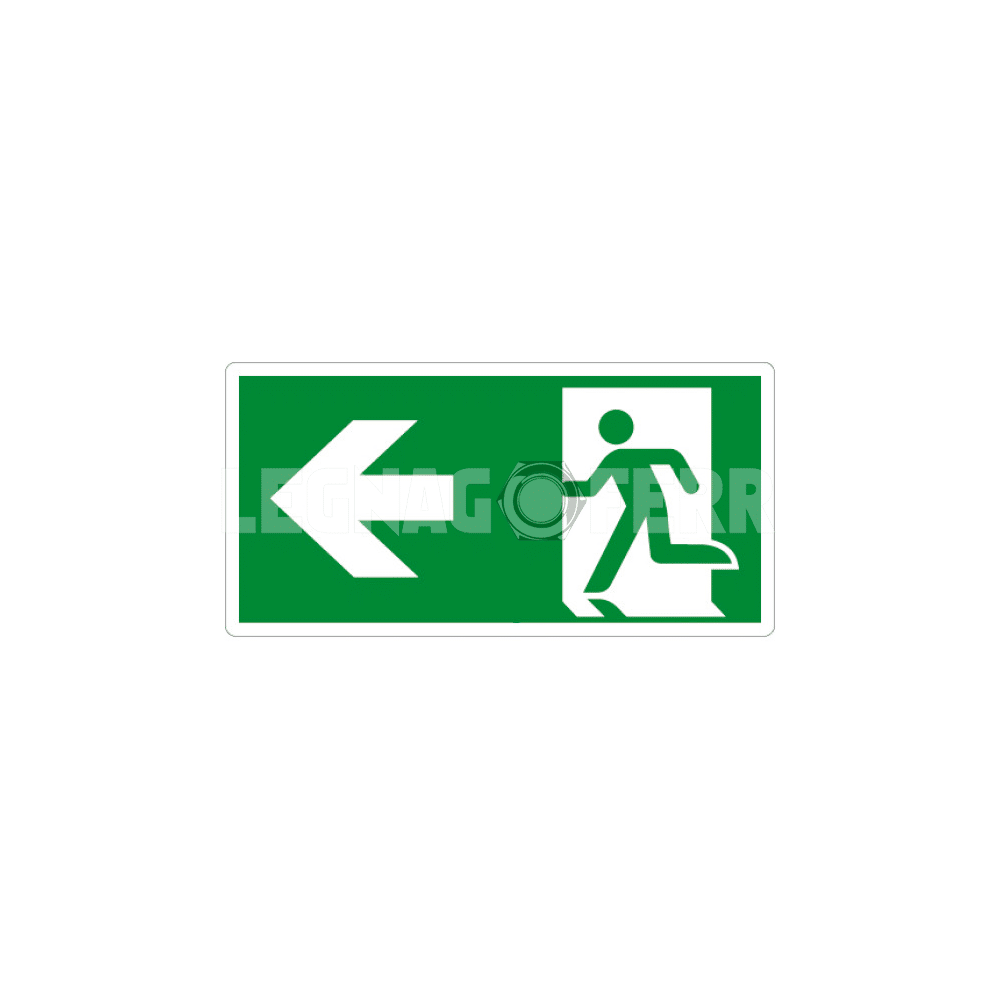 Cartello Uscita di Emergenza a Sinistra D&B Verona 1 cartello uscita di emergenza legnagoferr