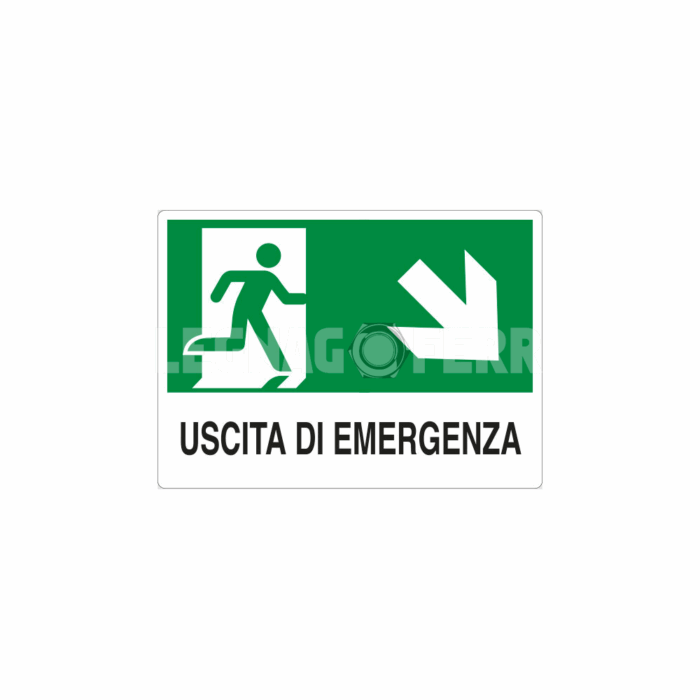 cartello uscita di emergenza legnagoferr