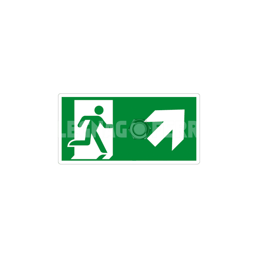 Cartello Uscita di Emergenza in Alto a Destra D&B Verona 1 cartello uscita di emergenza legnagoferr