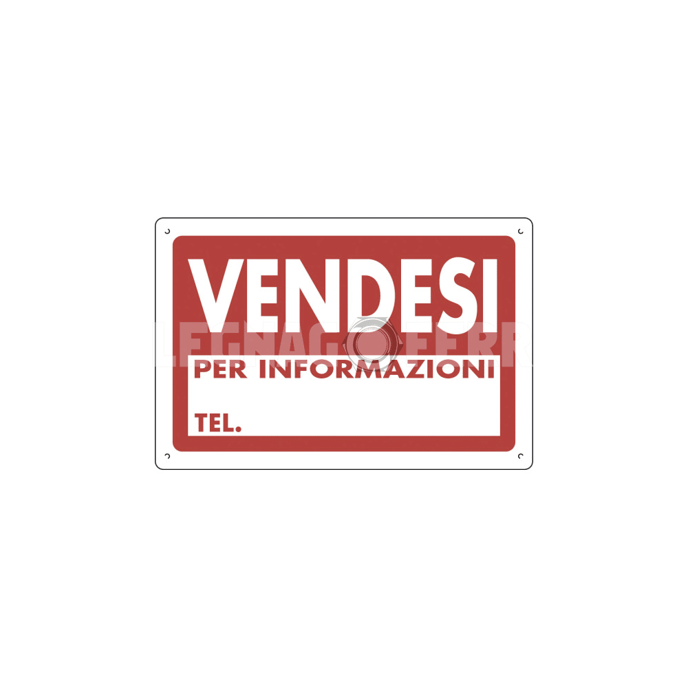 Cartello Vendesi per Informazioni – tel. D&B Verona 1 cartello vendesi legnagoferr