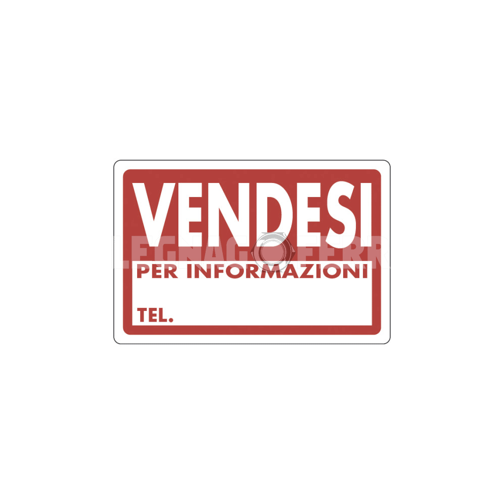Cartello Vendesi per Informazioni TEL. D&B Verona 1 cartello vendesi legnagoferr