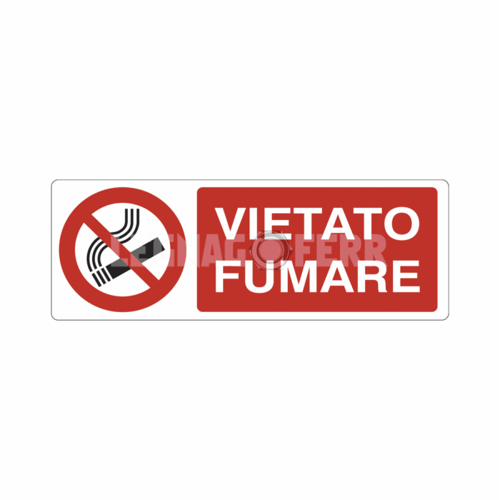 cartello vietato fumare legnagoferr