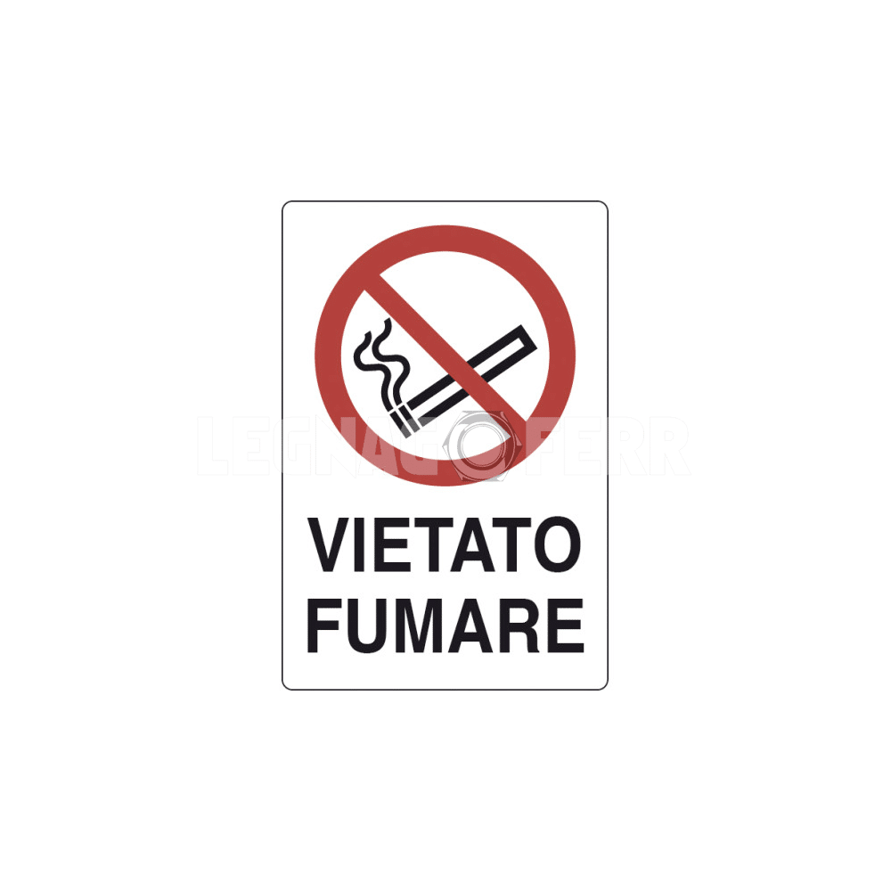 Cartello Vietato Fumare D&B Verona 1 cartello vietato fumare legnagoferr