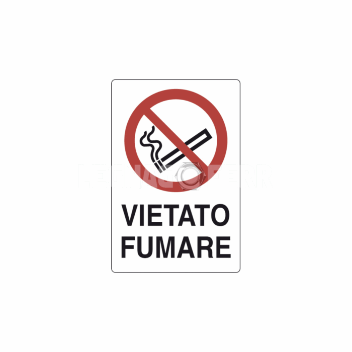 cartello vietato fumare legnagoferr