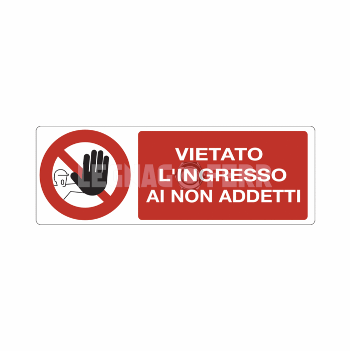 cartello vietato ingresso legnagoferr