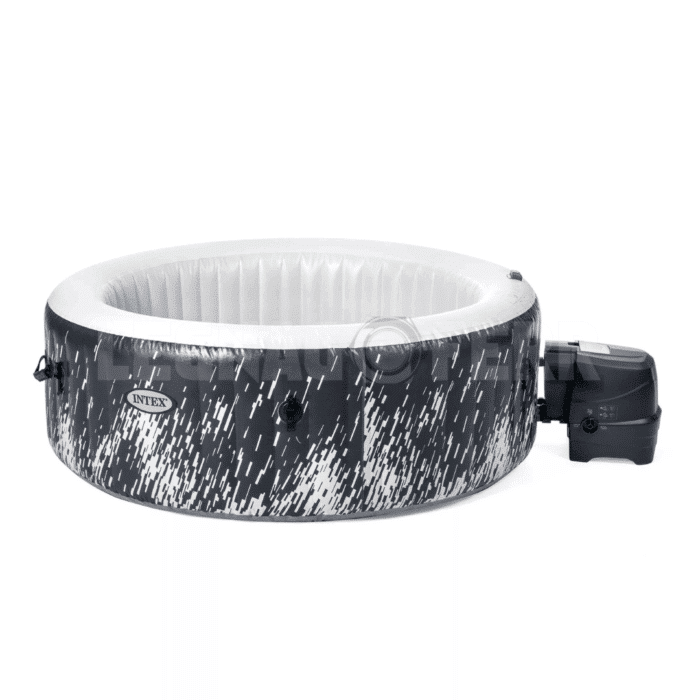 Intex 28494 PureSpa Bubble Glow Deluxe Idromassaggio Gonfiabile Rotonda 4 posti legnagoferr