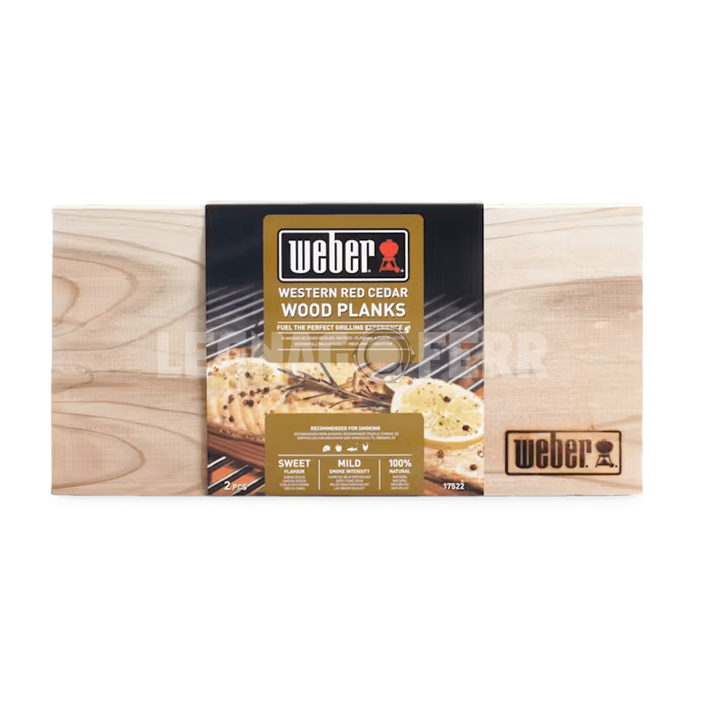 Panetti per Affumicatura Weber 17522 – Legno di Cedro Rosso Occidentale (2 pezzi) 1 weber 17522 legnagoferr
