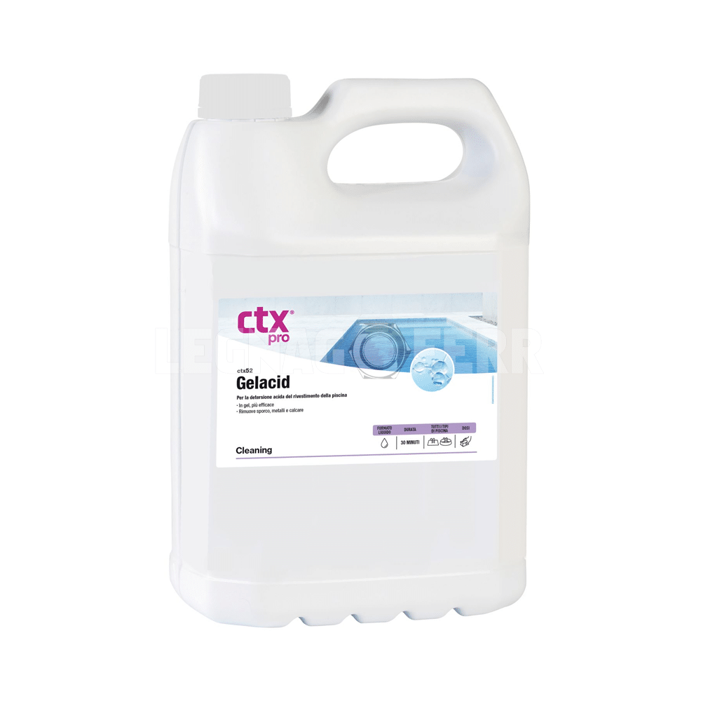 CTX-52 Gelacid 5 L – Disincrostante Acido in Gel per Pulizia Piscina 1 ctx-52 gelacid legnagoferr