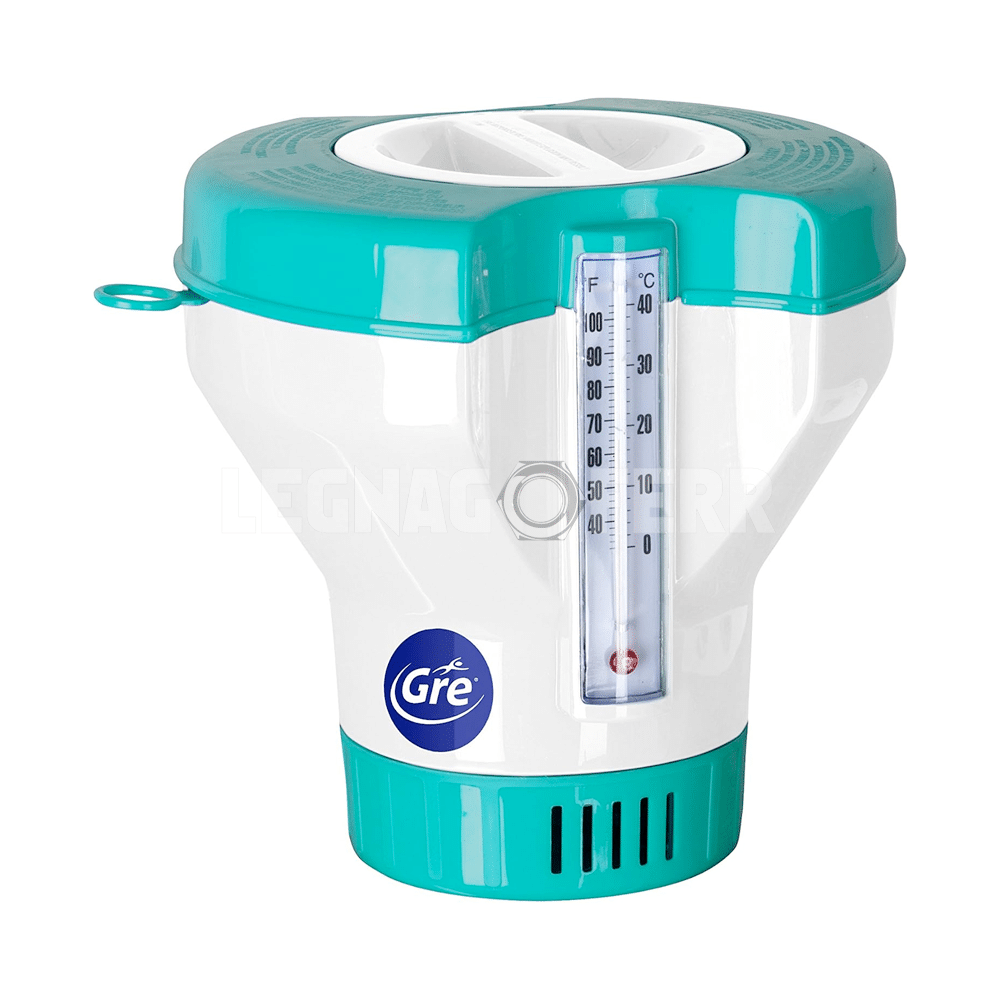 Dosatore Galleggiante Cloro GRE 40070 con Termometro Integrato 1 dosatore cloro galleggiante legnagoferr