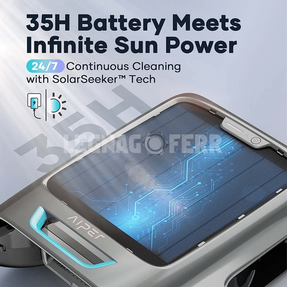 Robot Skimmer Piscina Solare Aiper EcoSurfer M2 – Pulizia Superficie Automatica 3 ecosurferm2