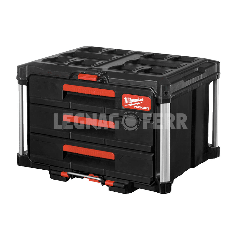 Milwaukee 4932472130 PACKOUT™ Drawer Tool Boxes – Cassettiera Portautensili Professionale 1 milwaukee 4932472130 legnagoferr