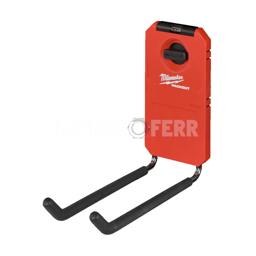 Milwaukee 4932480700 PACKOUT™ Gancio di Stoccaggio Dritto – Straight Utility Hook 1 milwaukee 4932480700 legnagoferr