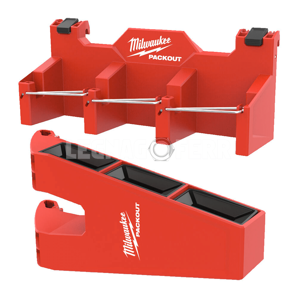 Milwaukee 4932498649 PACKOUT™ Cestello Portautensili Lunghi – Long Tool Holder Attachment 1 milwaukee 4932498649 legnagoferr