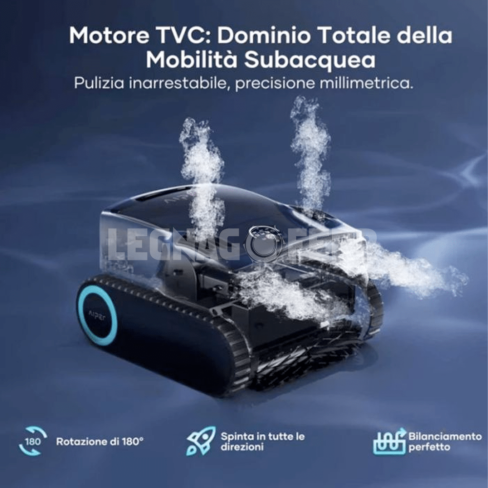 Robot Piscina Senza Fili Aiper Scuba X1 Pro Max – Pulizia Completa da Superficie a Fondo 5 x1promax3
