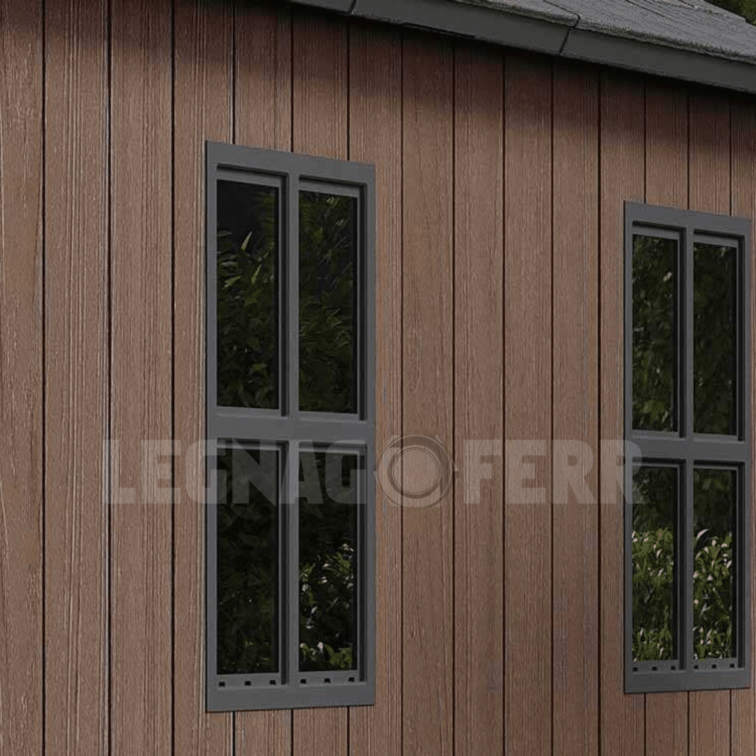Keter Newton Plus 7517/1775 Casetta da Giardino 230x539x246 cm 5 Casetta Keter Newton Plus 75171775 230x539x246 cm Resina Effetto Legno legnagoferr (5)