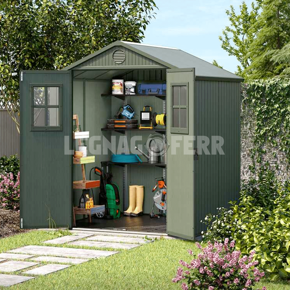 Keter Darwin Verde 6x6 Casetta da Giardino 190x183x221 cm 4 keter darwin 6x6 legnagoferr3