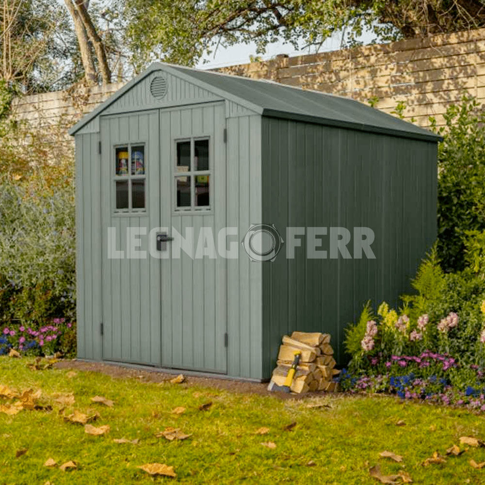Keter Darwin Verde 6x8 Casetta da Giardino 190x244x221 cm 3 keter darwin 6x8 legnagoferr2
