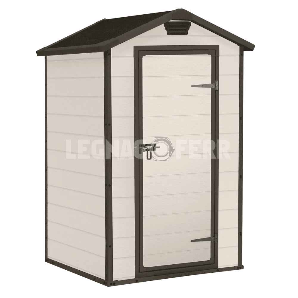 Keter Manor 4x3 Casetta da Giardino Beige 129x103x196 cm 1 keter manor 4x3 legnagoferr
