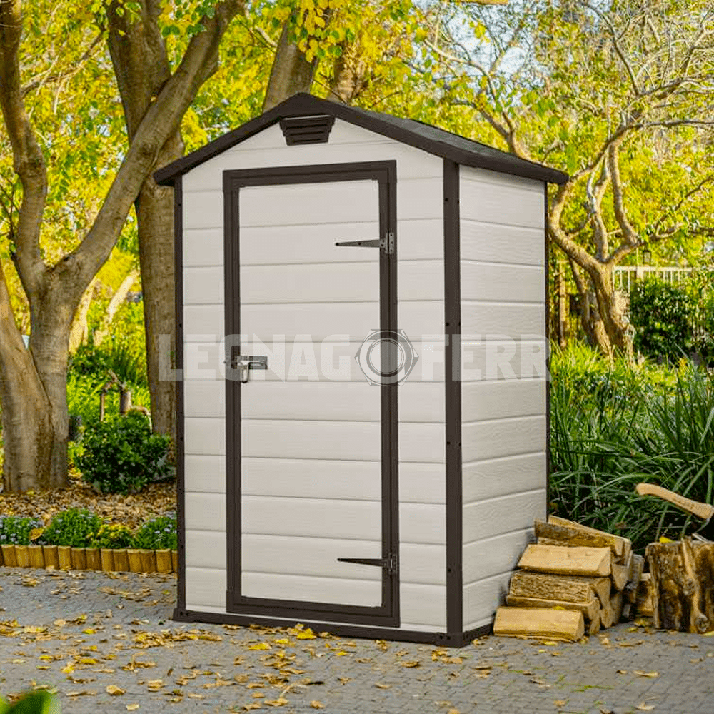 Keter Manor 4x3 Casetta da Giardino Beige 129x103x196 cm 4 keter manor 4x3 legnagoferr2