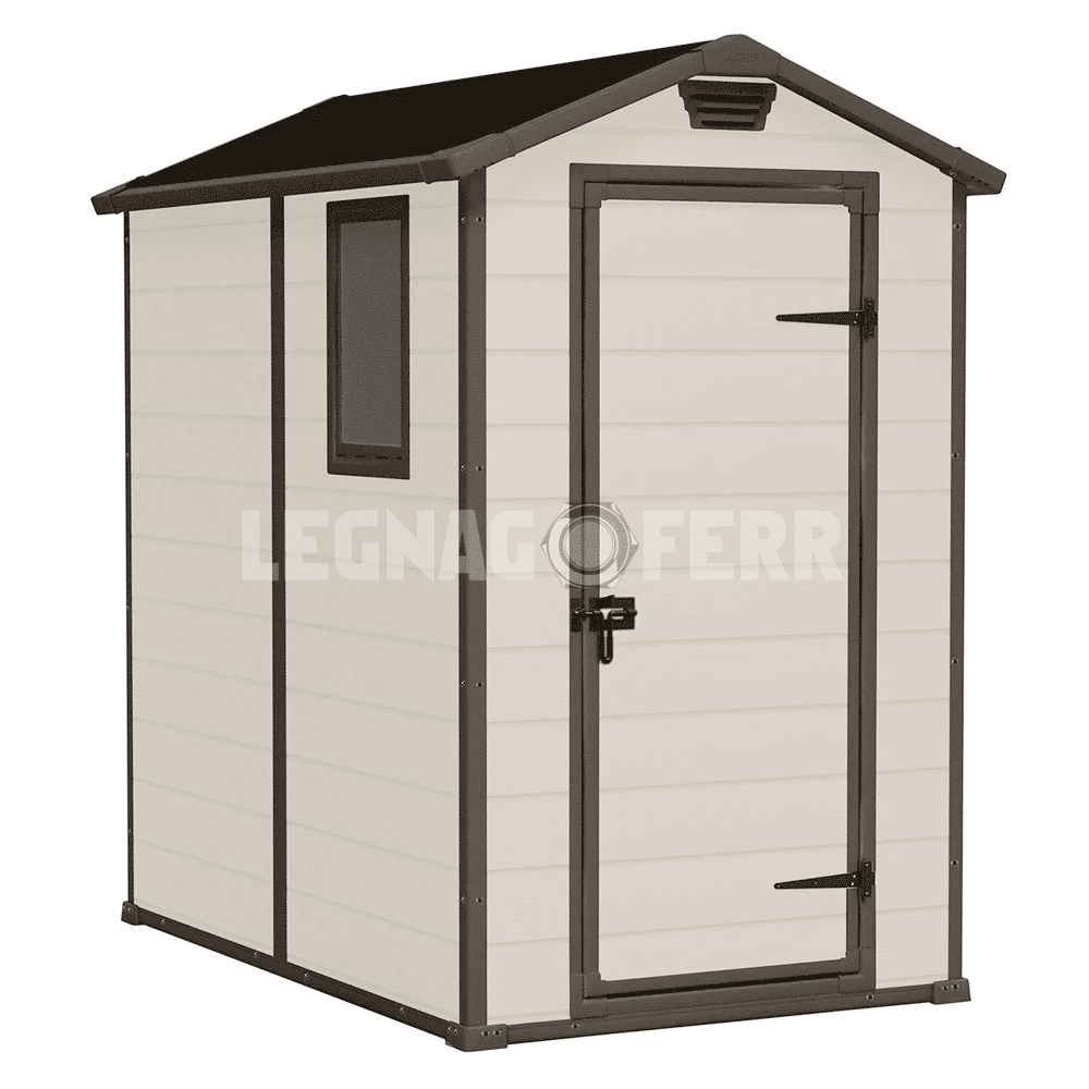 Keter Manor 4x6 Casetta da Giardino Beige 130x192x198 cm 1 keter manor 4x6 legnagoferr