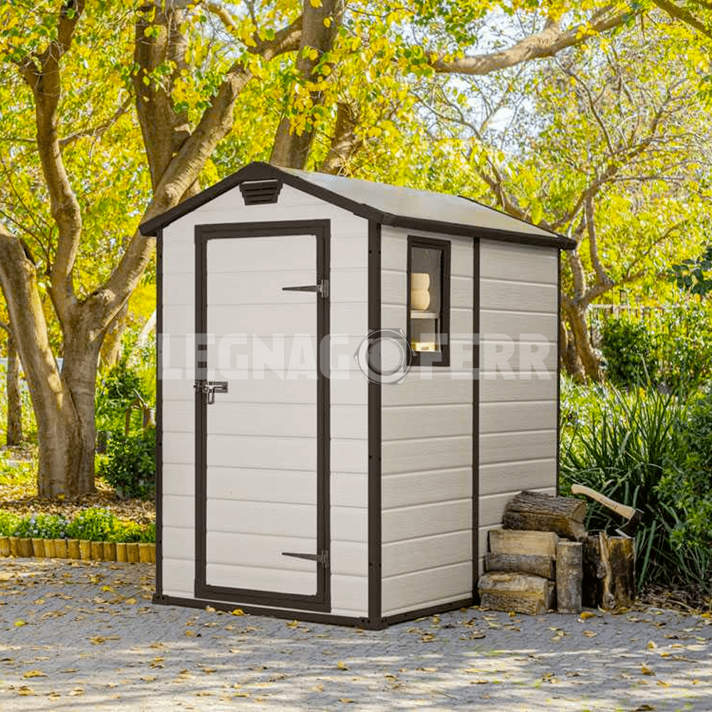 Keter Manor 4x6 Casetta da Giardino Beige 130x192x198 cm 5 keter manor 4x6 legnagoferr3