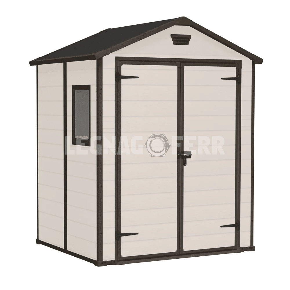 Keter Manor 6x5 Casetta da Giardino Beige 185x152x226 cm 1 keter manor 6x5 legnagoferr