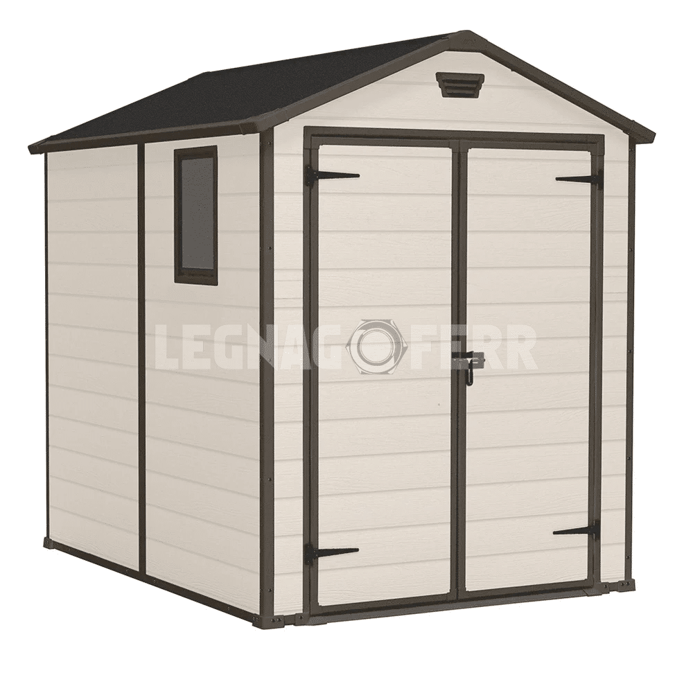 Keter Manor 6x8 Casetta da Giardino Beige 185x236x227 cm 1 keter manor 6x8 legnagoferr