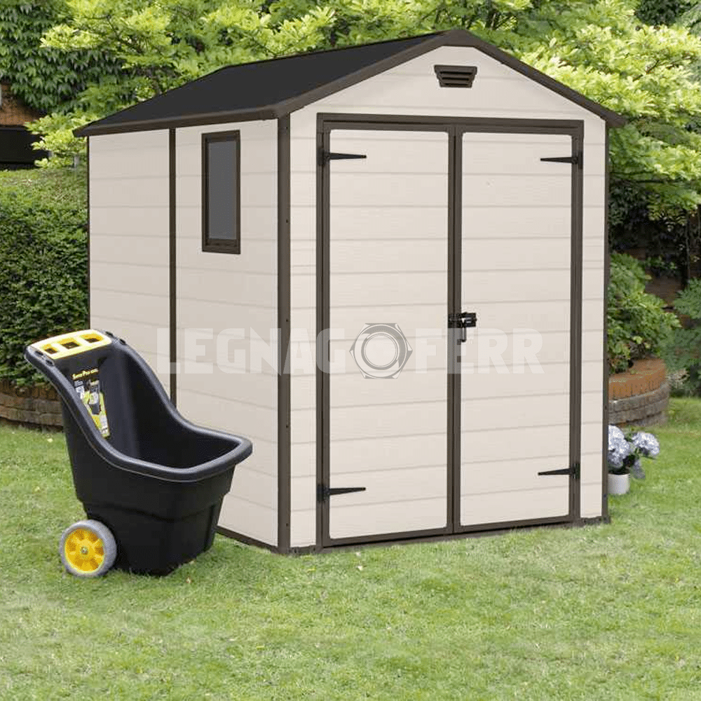 Keter Manor 6x8 Casetta da Giardino Beige 185x236x227 cm 4 keter manor 6x8 legnagoferr3