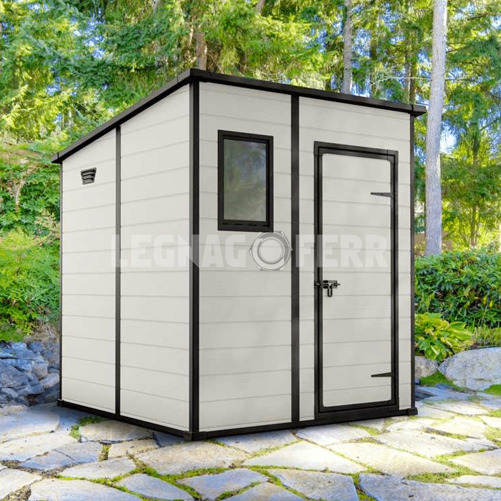 Keter Manor Pent 6x6 Casetta da Giardino Beige 183,5x185x200 cm 4 keter manor pent 6x6 legnagoferr3