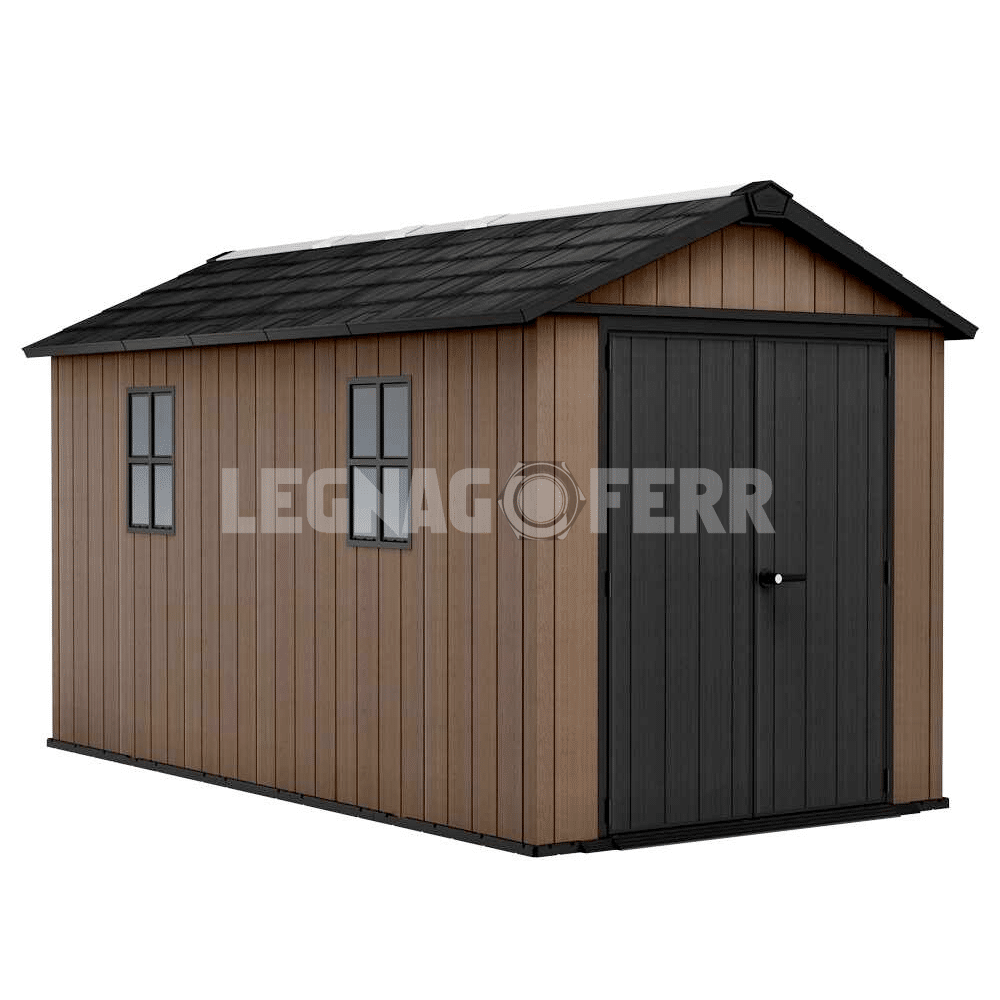 Keter Newton Plus 7513/1375 Casetta da Giardino 230x413x246 cm 8 keter newton plus 7513 legnagoferr5