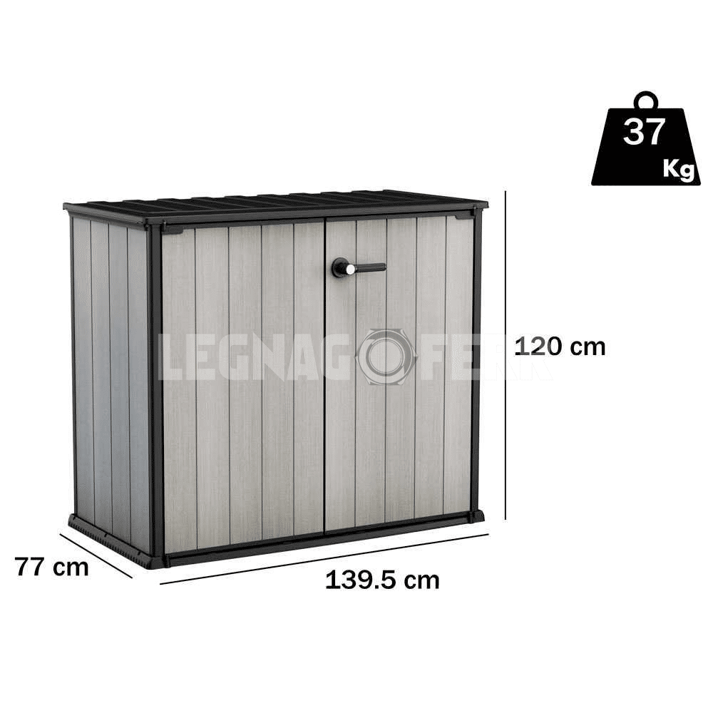 Keter Patio Store Box Porta Attrezzi 1000L 139,5x77x120 cm 2 keter patio store legnagoferr1
