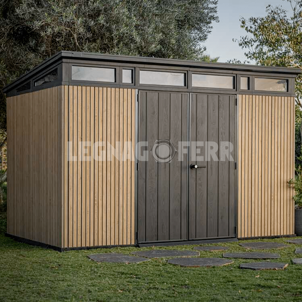 Keter Pent 11x7 Casetta da Giardino 340x218x226 cm 2 keter pent 11x7 legnagoferr1
