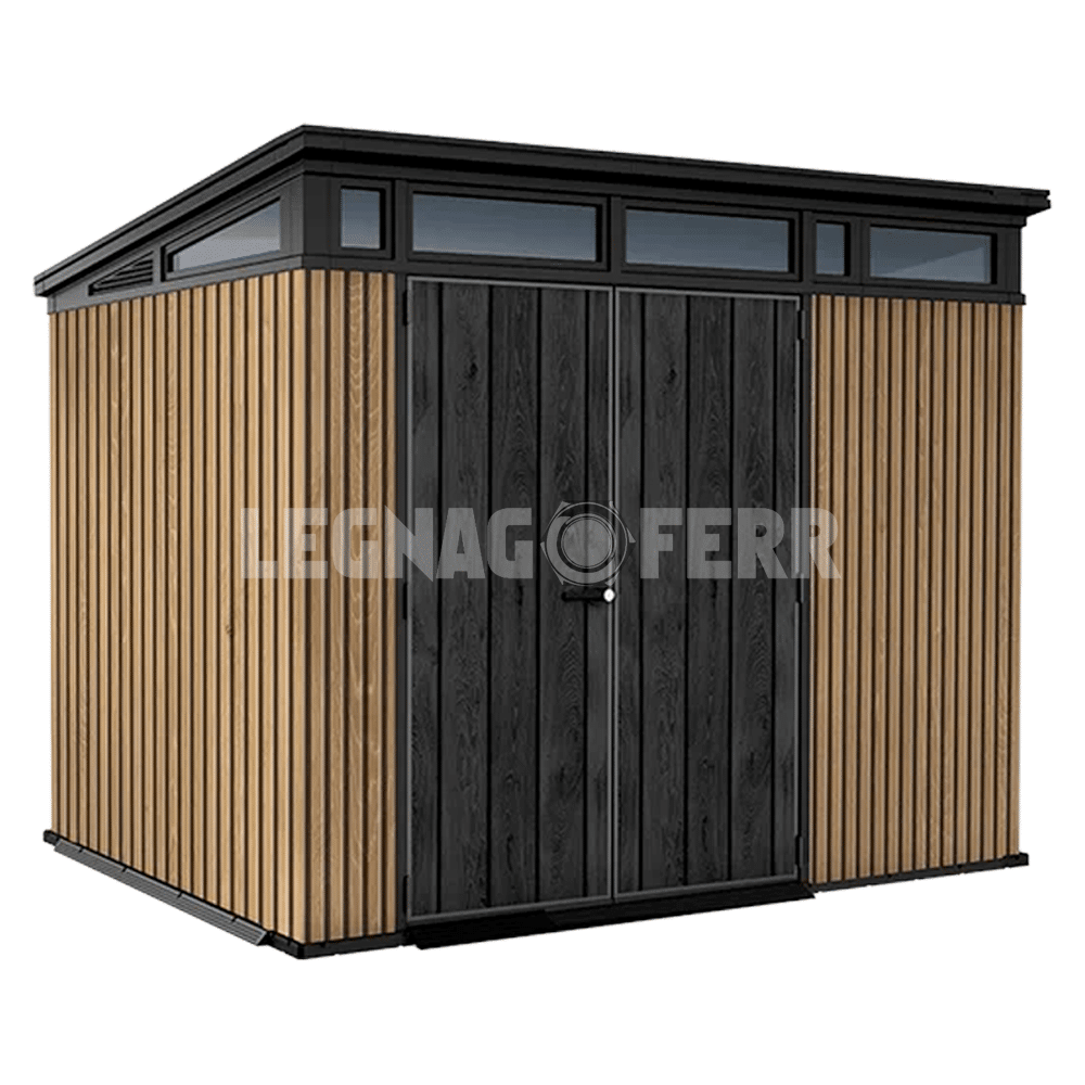 Keter Pent 9x7 Casetta da Giardino 277x218x226 cm 1 keter pent 9x7 legnagoferr