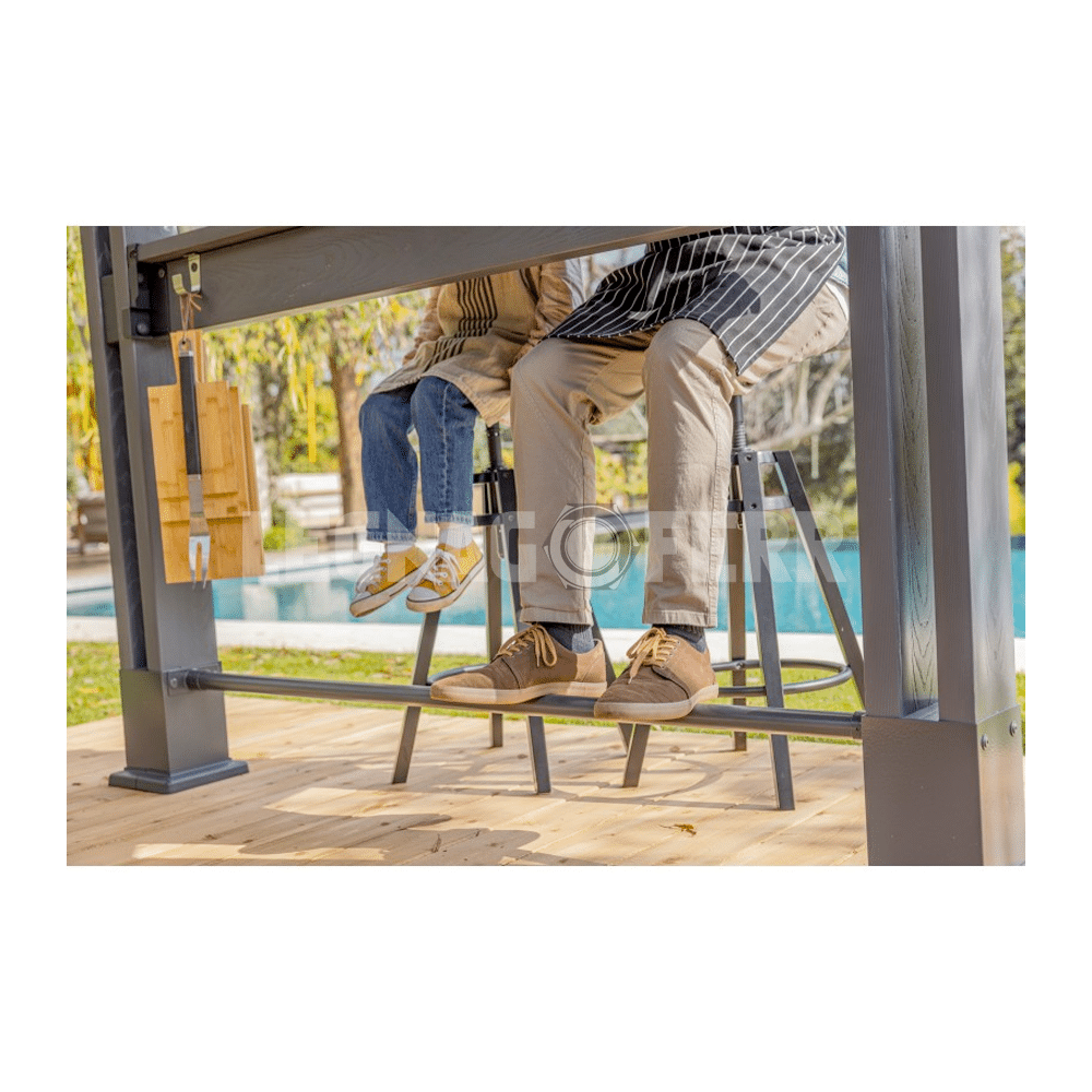 Keter Signature Grill Walnut Gazebo BBQ 247x201x238 cm 6 keter signature grill legnagioferr5