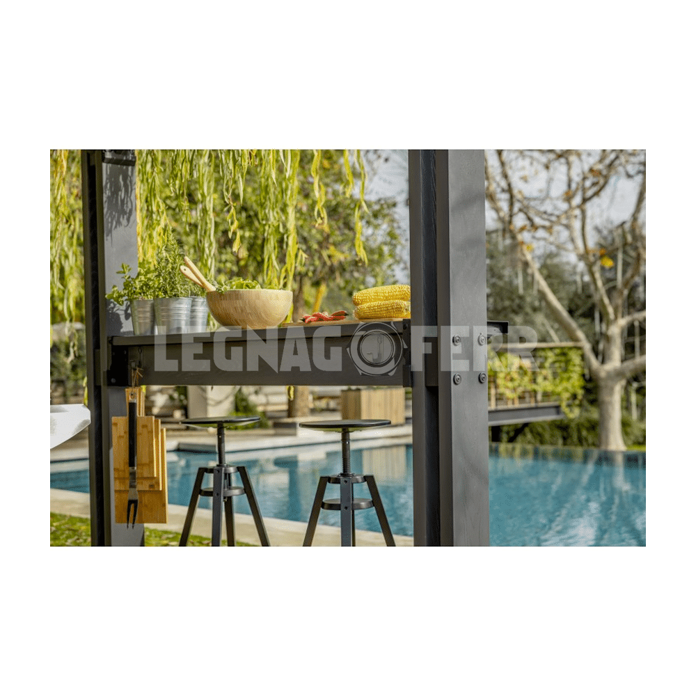 Keter Signature Grill Walnut Gazebo BBQ 247x201x238 cm 3 keter signature grill legnagoferr2